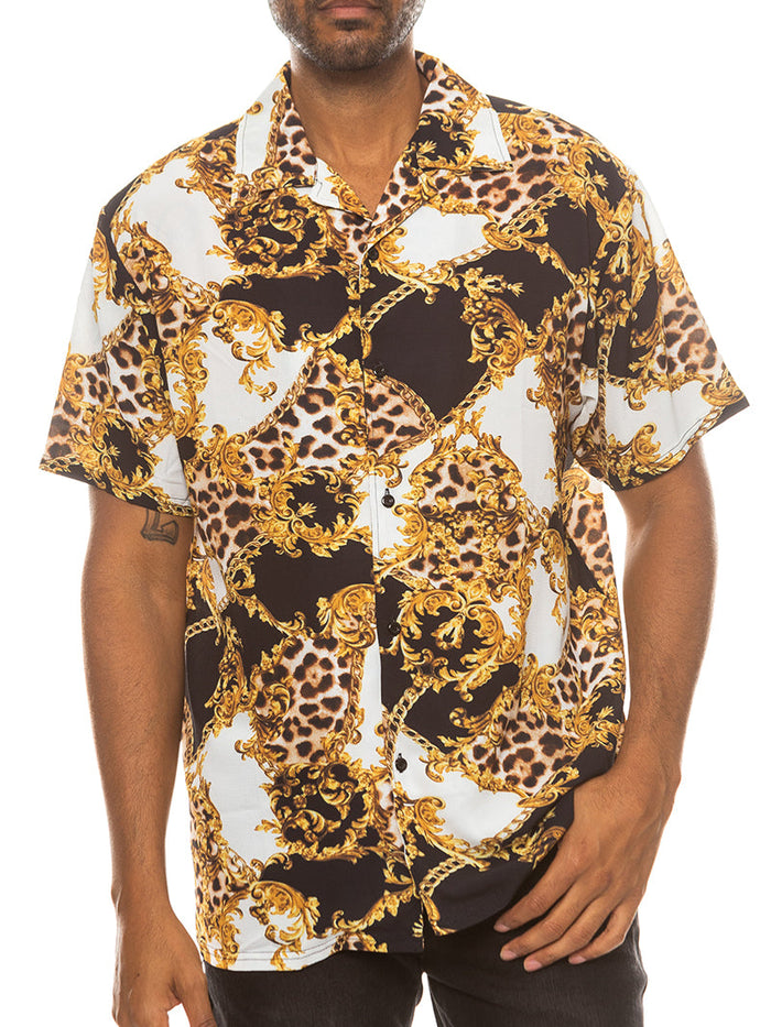Hidden Cheetah Button Down Shirt