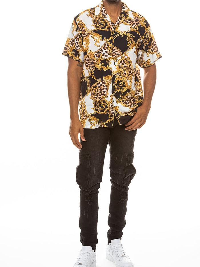 Hidden Cheetah Button Down Shirt