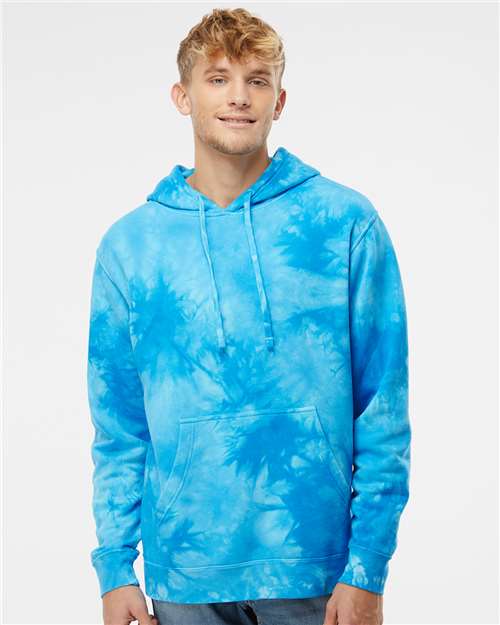 Independent Trading Co. PRM4500TD Unisex Midweight Tie-Dyed Hooded Sweatshirt