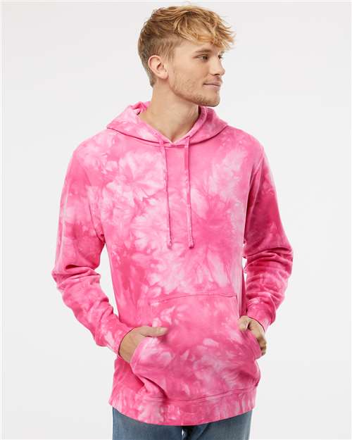 Independent Trading Co. PRM4500TD Unisex Midweight Tie-Dyed Hooded Sweatshirt