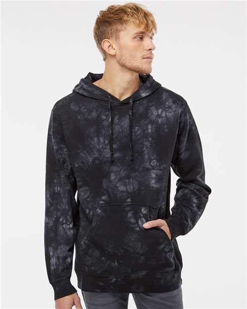 Independent Trading Co. PRM4500TD Unisex Midweight Tie-Dyed Hooded Sweatshirt