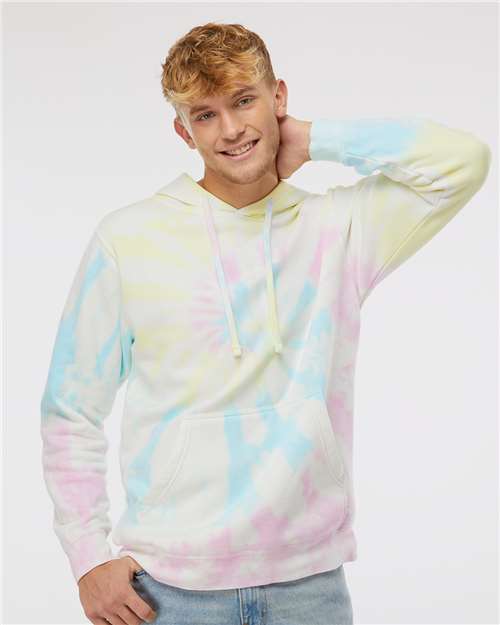 Independent Trading Co. PRM4500TD Unisex Midweight Tie-Dyed Hooded Sweatshirt