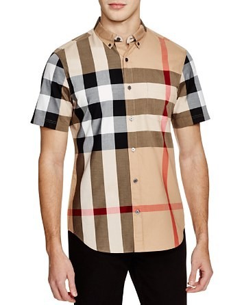 Burberry Fred Short Sleeve Slim Fit Button Down Shirt Main image