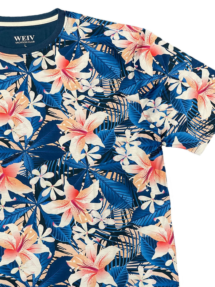 Marine Bloom Print Tee-0