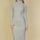 Sweater-Knit Fuzzy Turtle Neck Split Thigh Dress