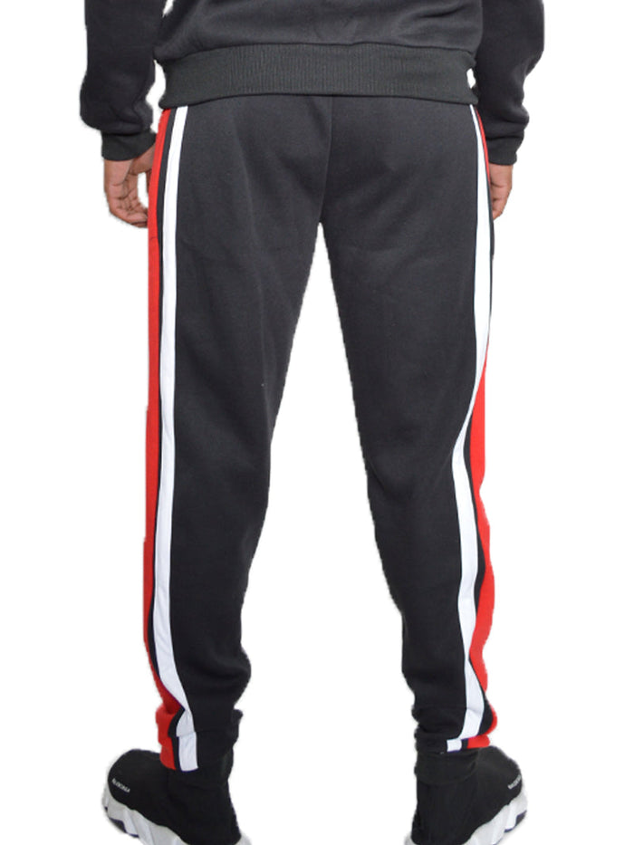 Tripe Cotton Sweat Pants