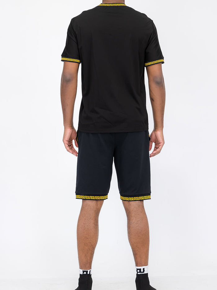 Lion Head Tshirt Short Set-0
