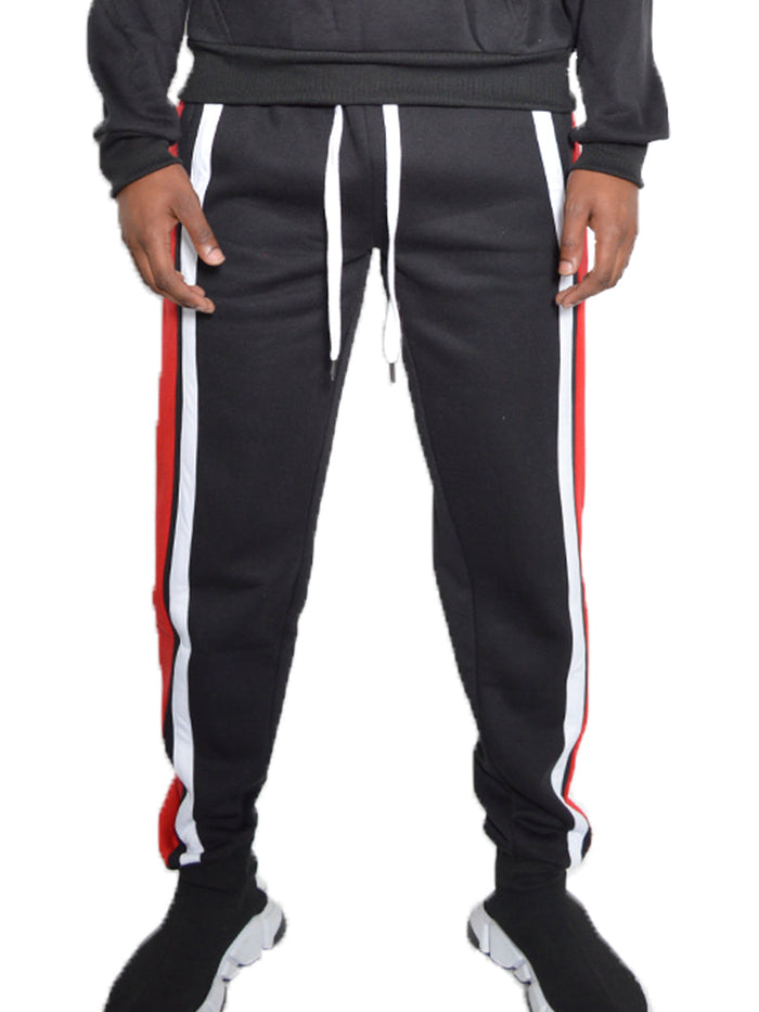 Tripe Cotton Sweat Pants