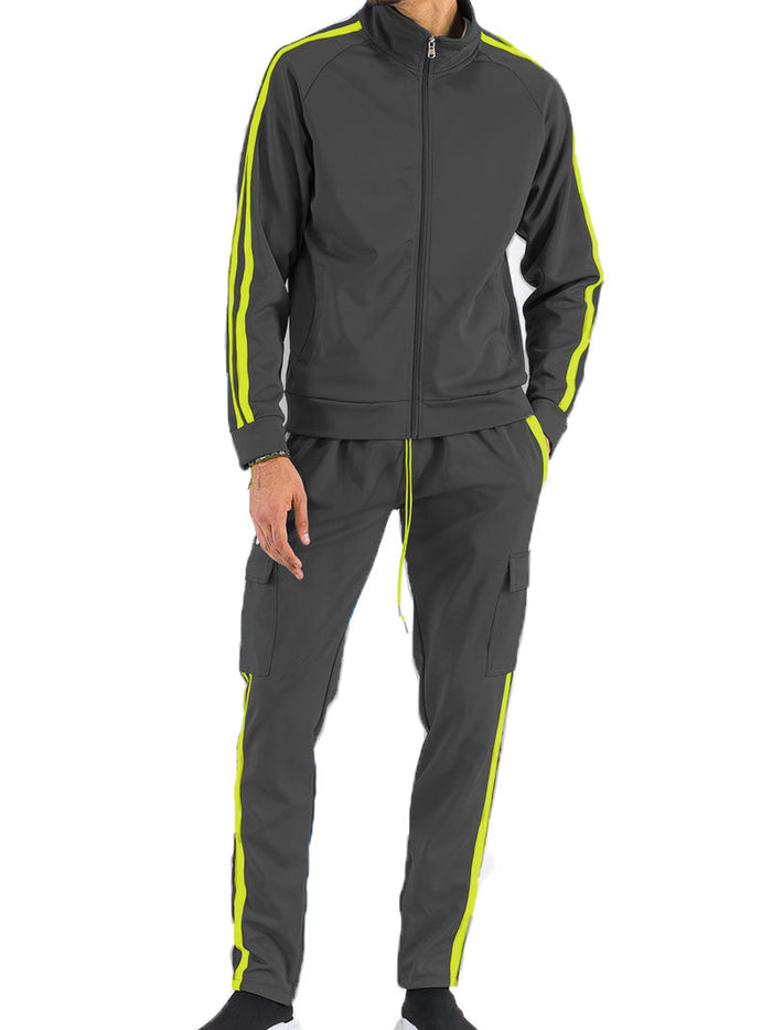 Two Stripe Cargo Pant Set-0