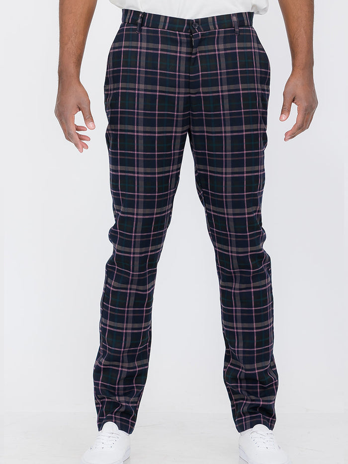 Plaid Trouser Pants