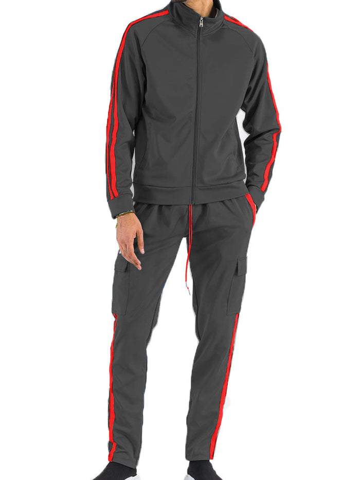 Two Stripe Cargo Pant Set-0
