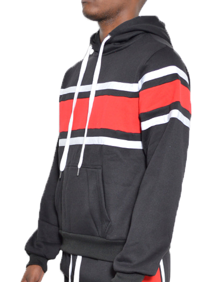 Tripe Cotton Hoodie-0