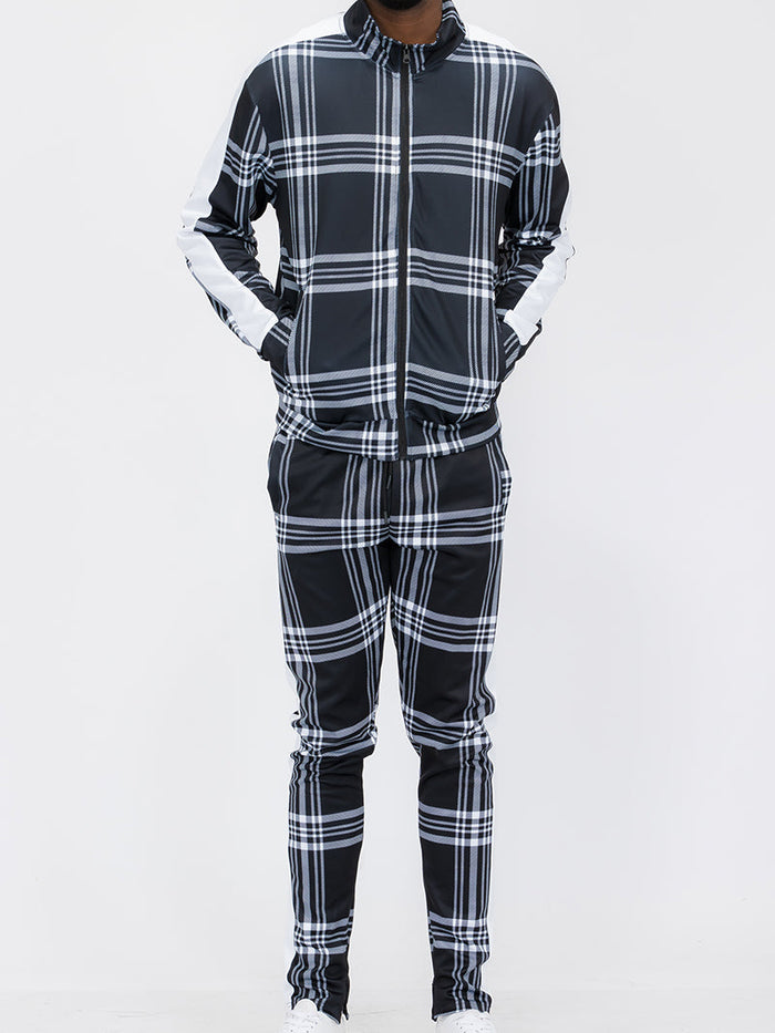 Plaid Out Track Set