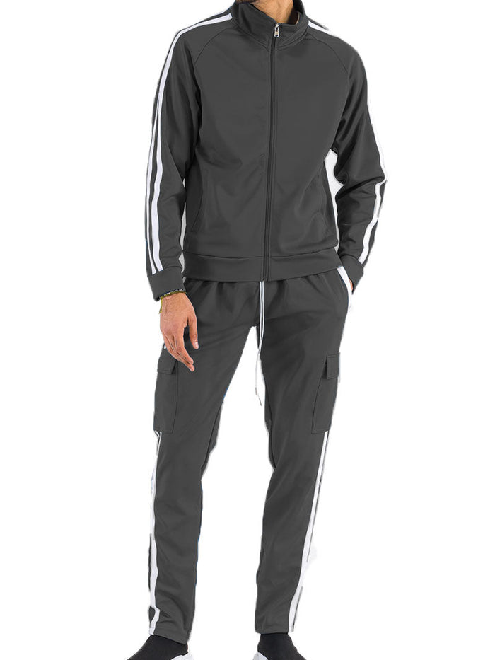 Two Stripe Cargo Pant Set-0