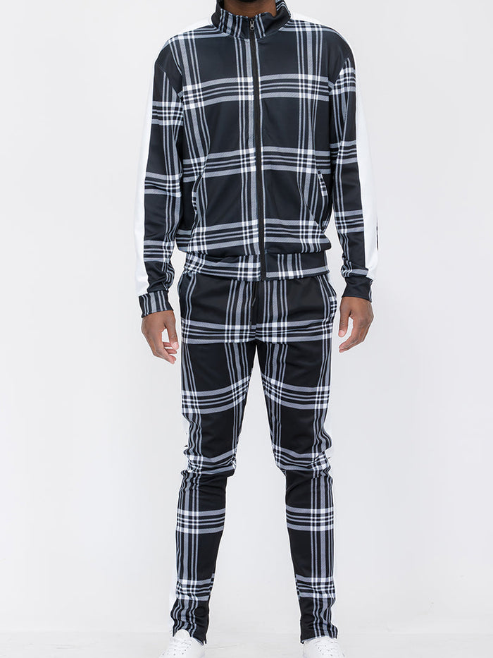 Plaid Out Track Set