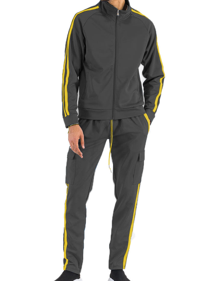 Two Stripe Cargo Pant Set-0