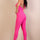 Halter V Neck Ribbed Bodycon Jumpsuit (CAPELLA)