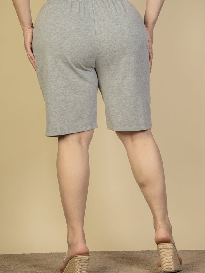 Plus Size French Terry Bermuda Shorts (CAPELLA)