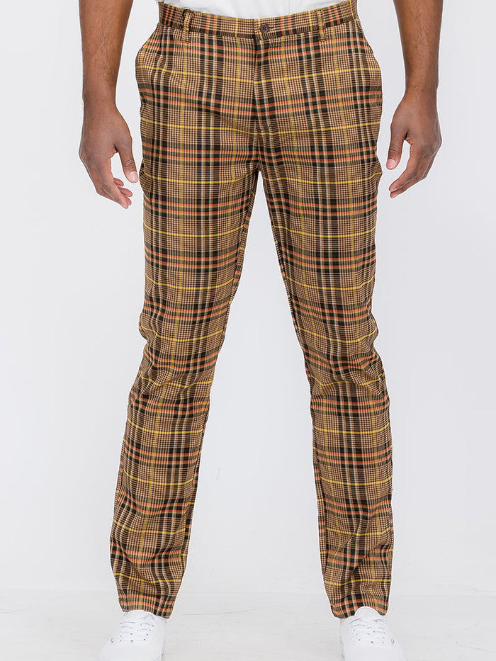 Plaid Trouser Pants
