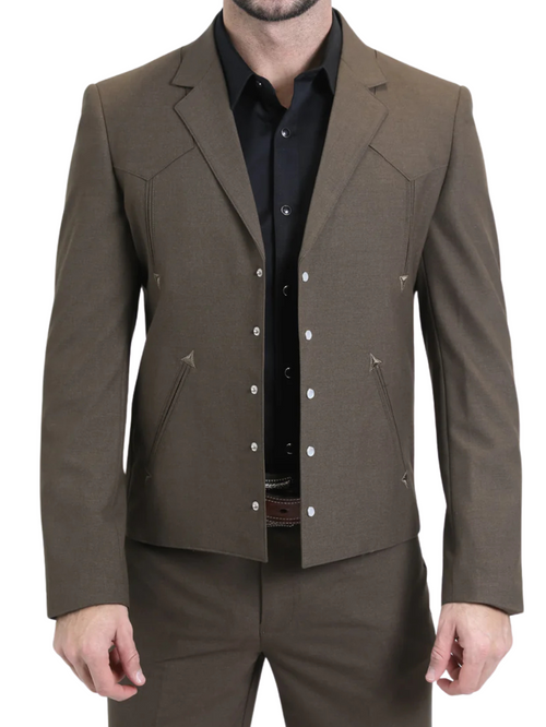 Men's Brown Western Suit Set