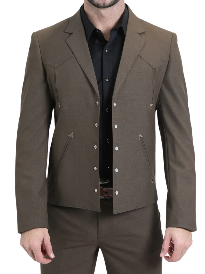 Men's Brown Western Suit Set