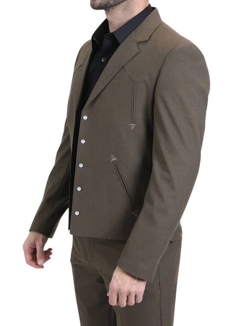 Men's Brown Western Suit Set