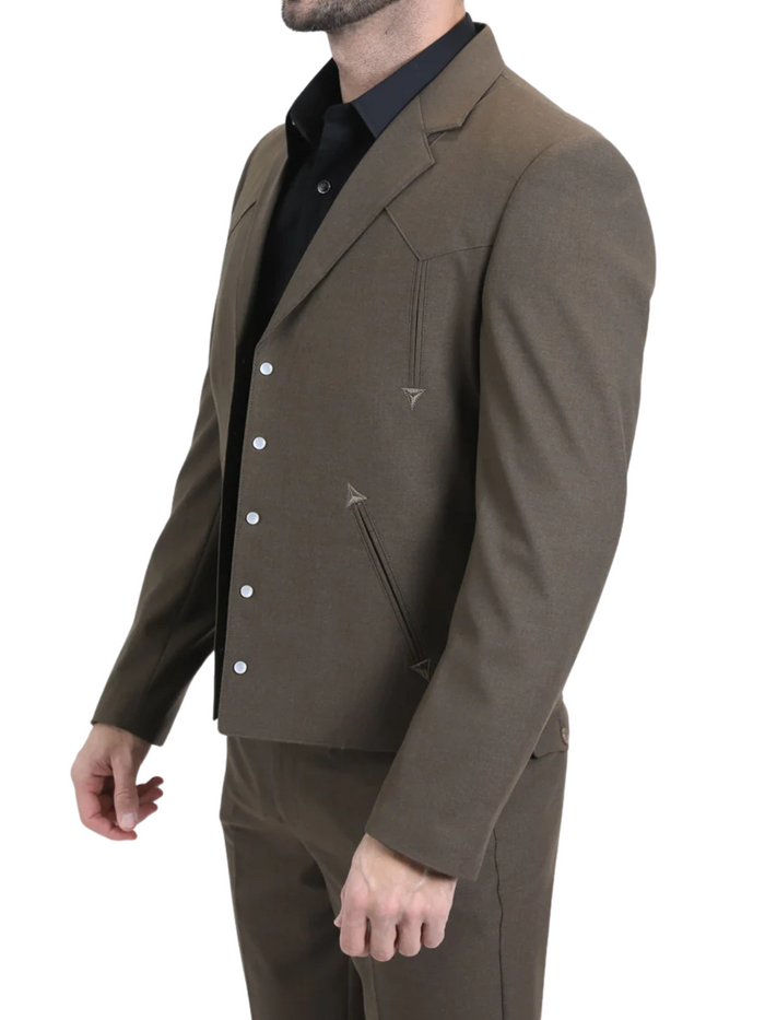 Men's Brown Western Suit Set