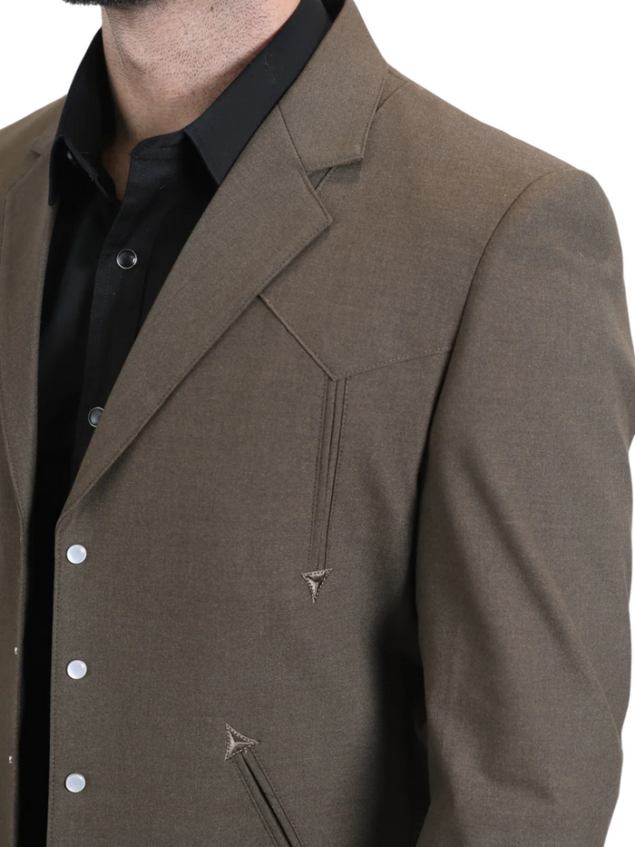 Men's Brown Western Suit Set