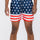 Flag Print Swim Shorts