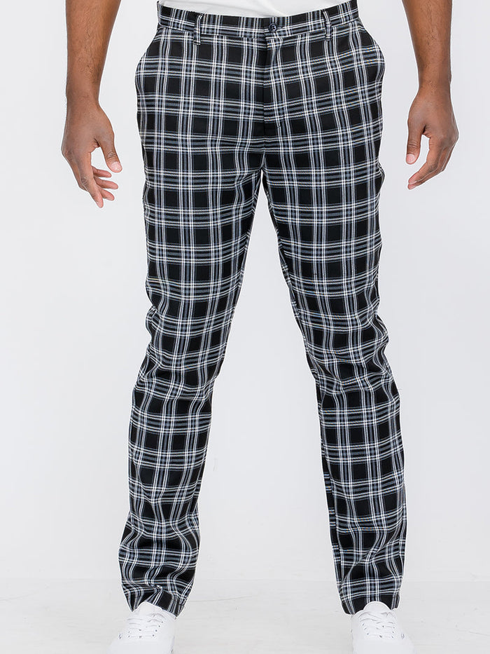 Plaid Trouser Pants