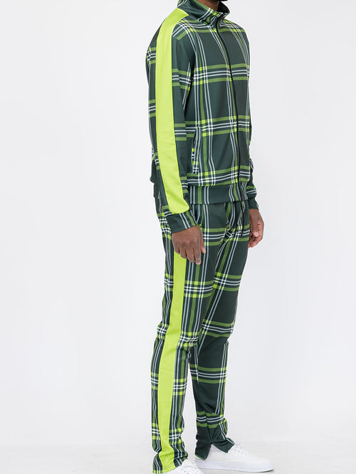 Plaid Out Track Set