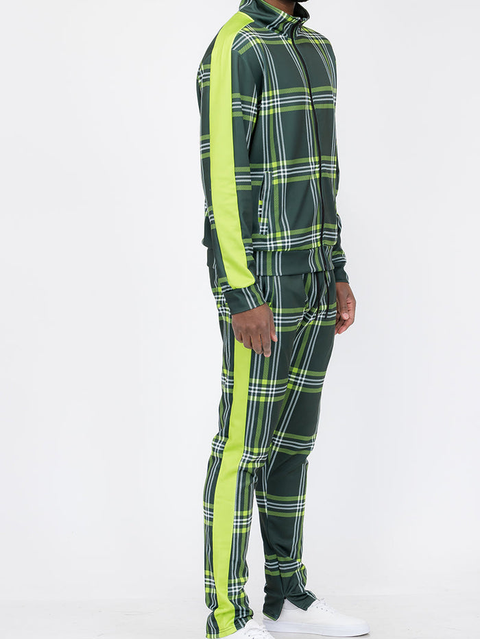 Plaid Out Track Set