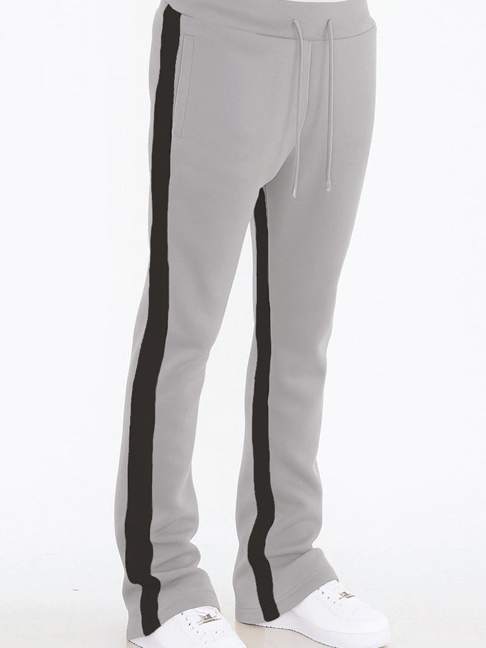 Dual Stripe Stacked Track Pants