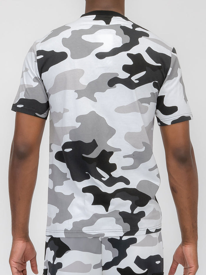 Full Camo Toggle Tshirt