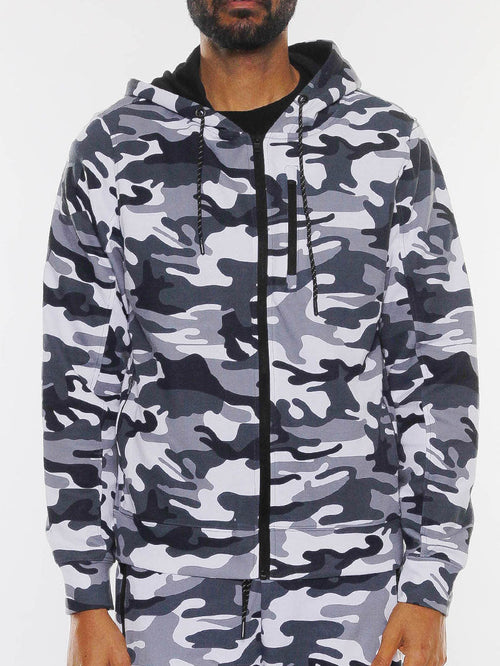 Crosstek Heathered Zip Up Jacket