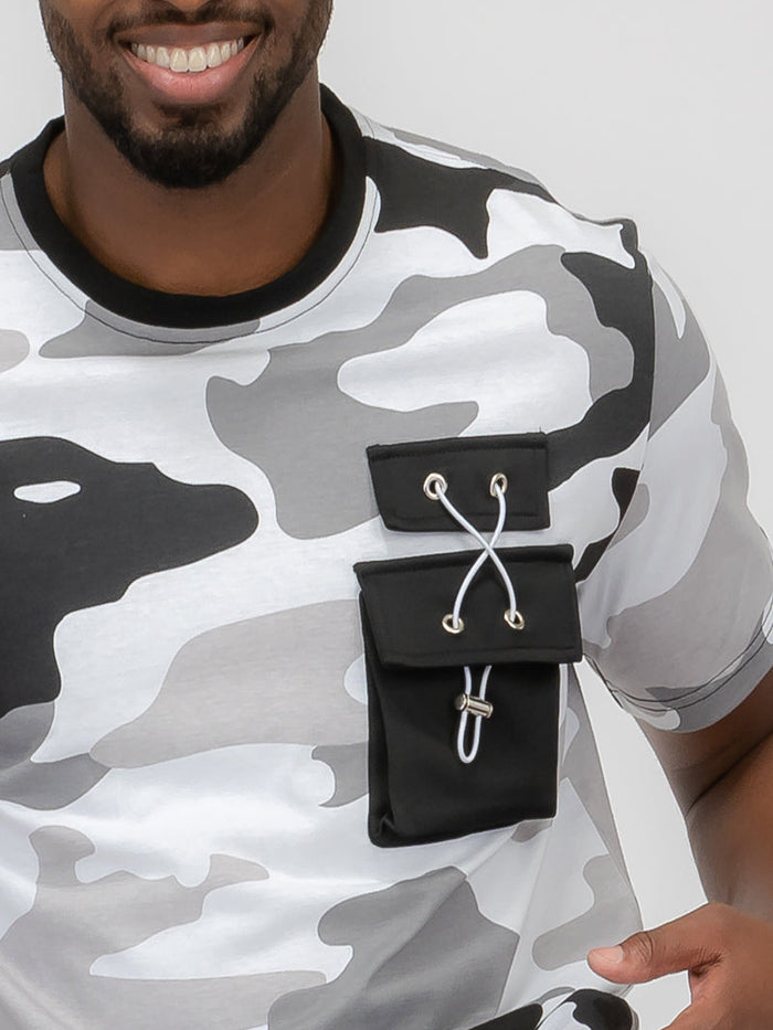 Full Camo Toggle Tshirt