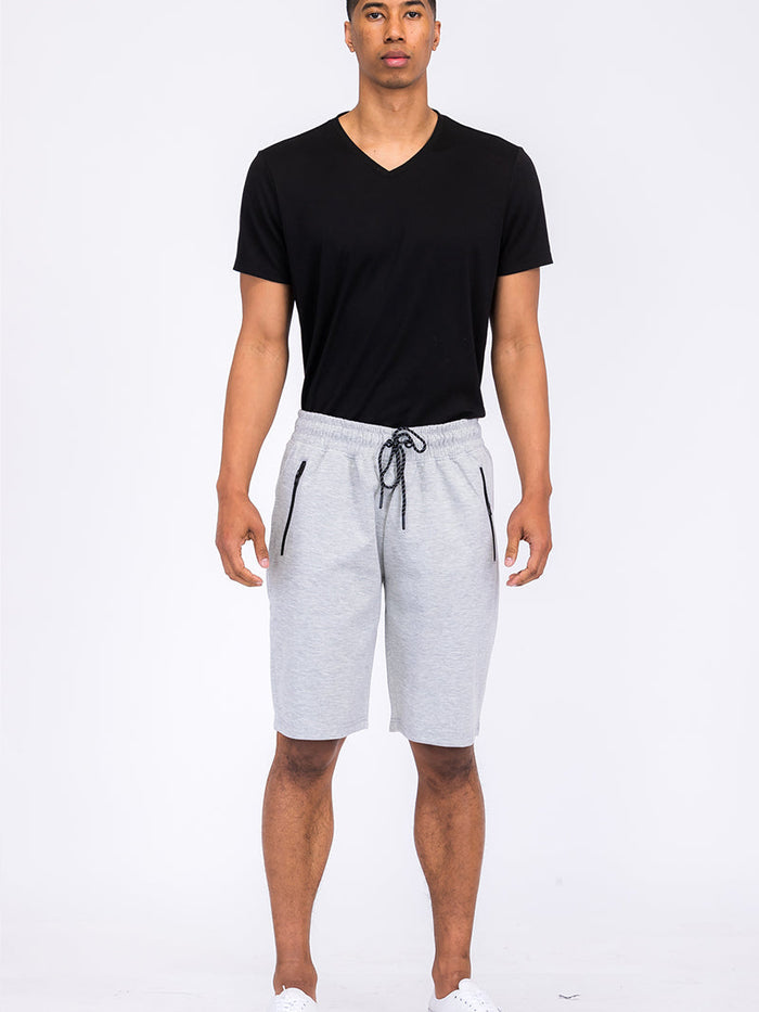 Heathered Cotton Shorts