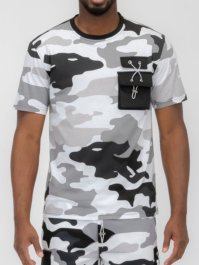 Full Camo Toggle Tshirt