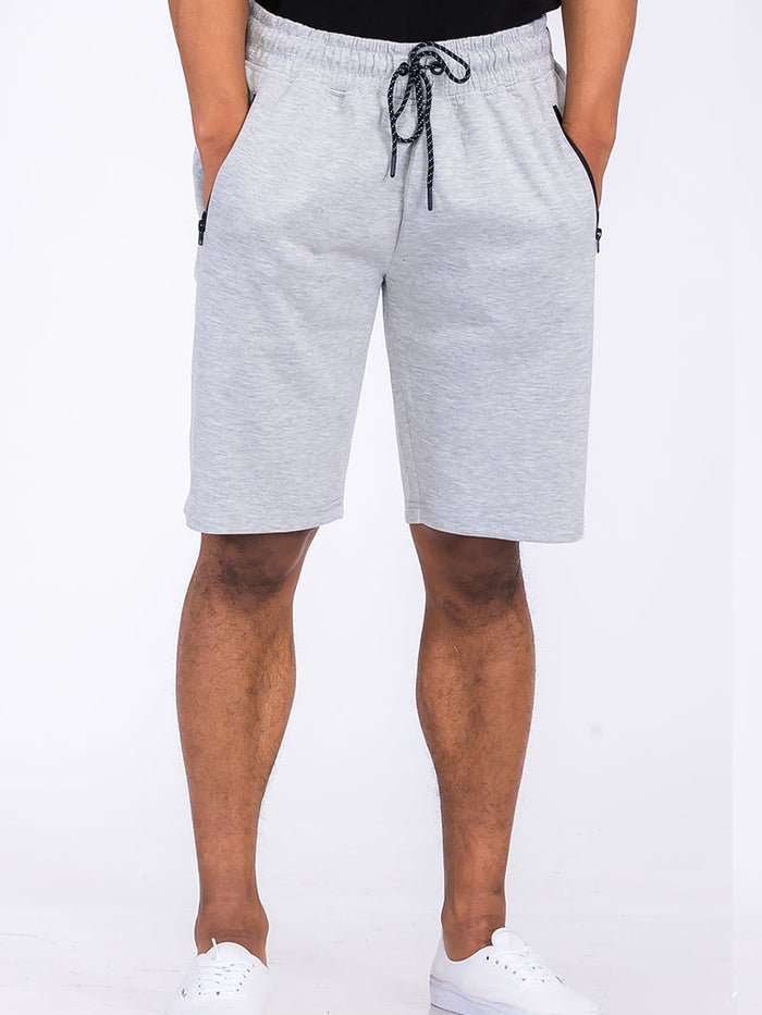 Heathered Cotton Shorts