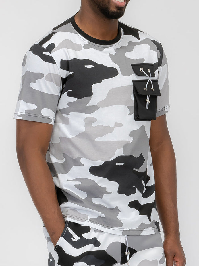 Full Camo Toggle Tshirt