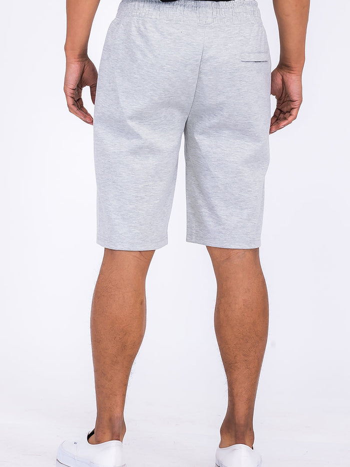 Heathered Cotton Shorts