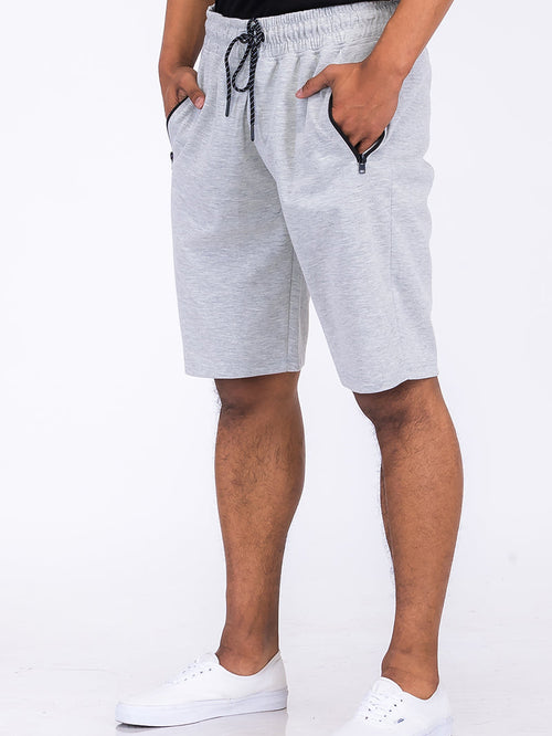Heathered Cotton Shorts