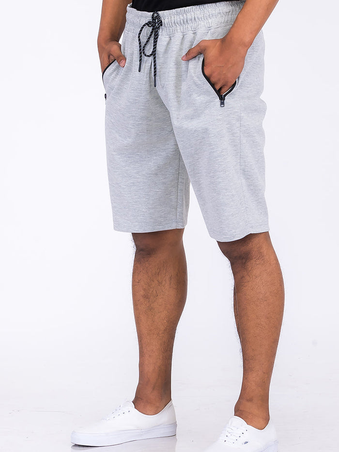 Heathered Cotton Shorts