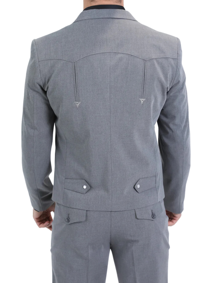 Men's Grey Western Suit Set