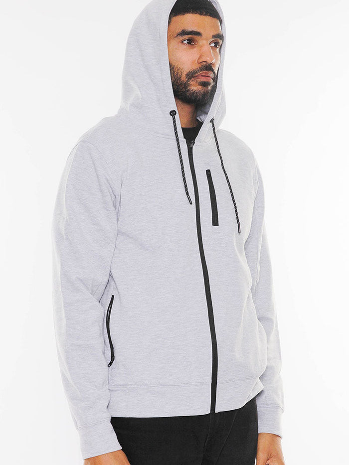 Crosstek Heathered Zip Up Jacket