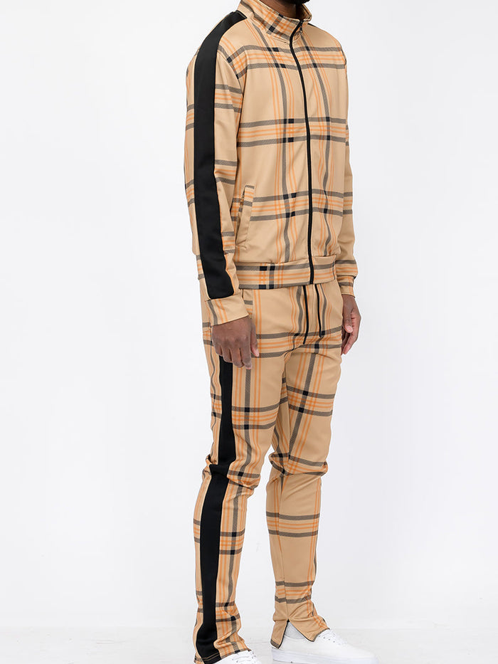 Plaid Out Track Set