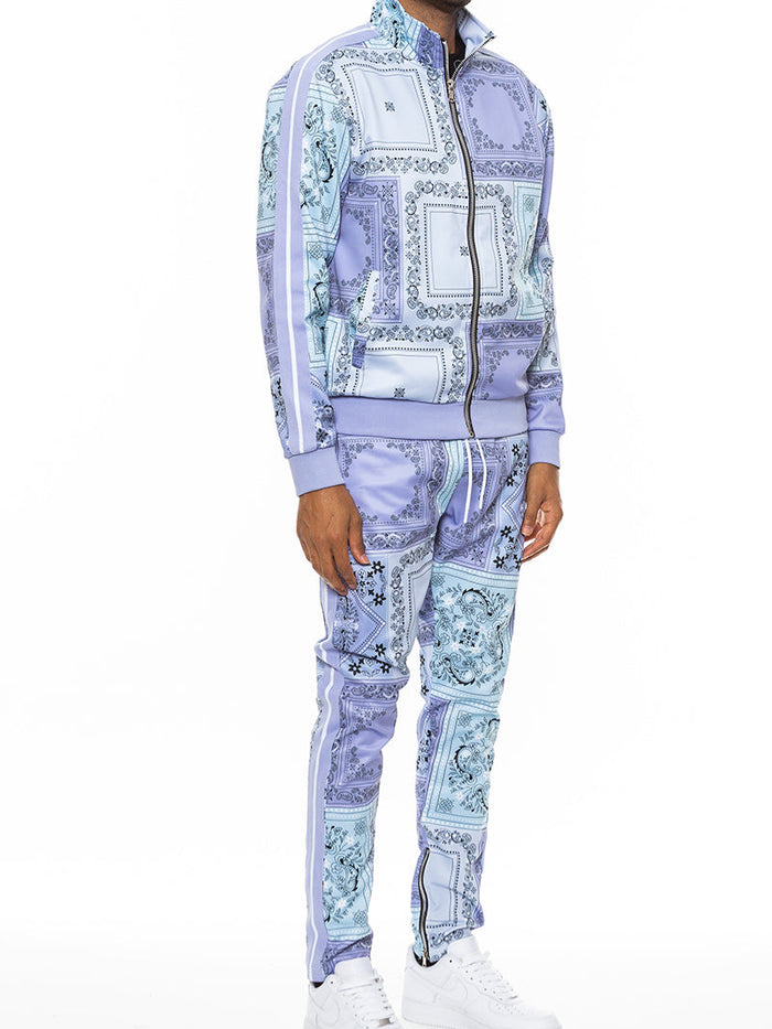 Paisley All Over Print Track Jacket Set