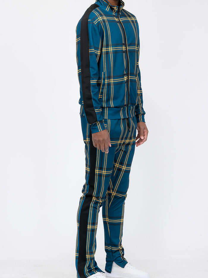 Plaid Out Track Set