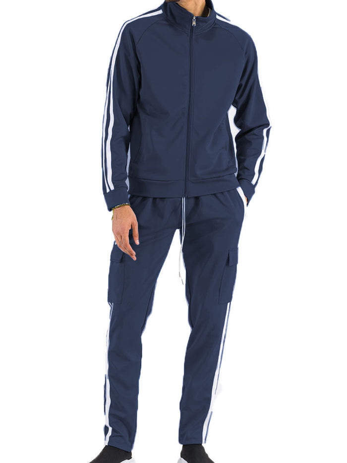 Two Stripe Cargo Pant Set-0
