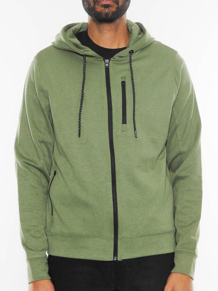 Crosstek Heathered Zip Up Jacket